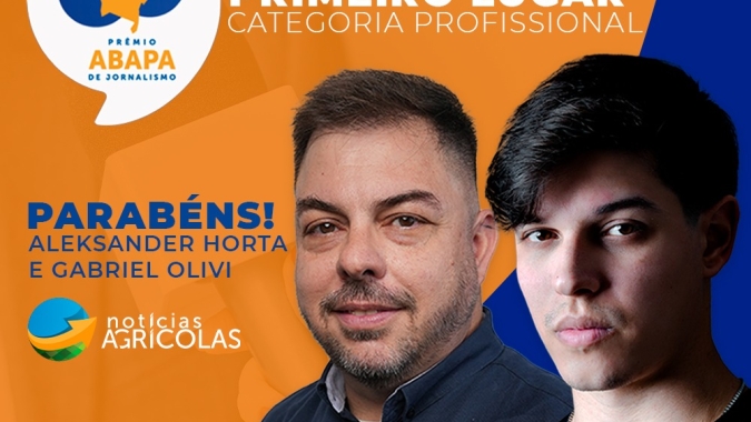 Aleksander Horta, chefe de redação do Notícias Agrícolas, vence Prêmio Abapa de Jornalismo