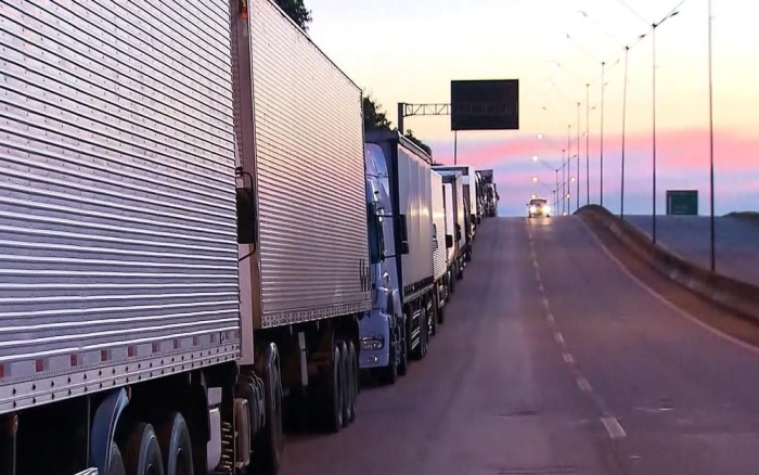 Greve dos Caminhoneiros em MG - Foto: TV Globo - Reprodução