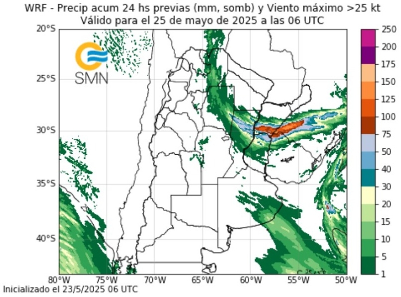Chuvas Argentina 1 - SMN