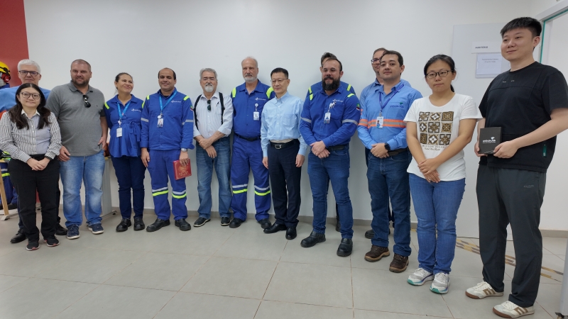 Delegação chinesa no porto de Barcarena