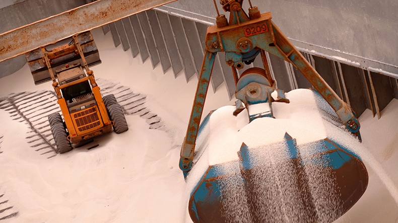 Descarregamento de fertilizantes