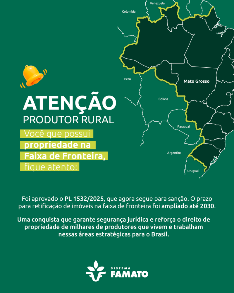 Famato - Imóveis em faixa de fronteira