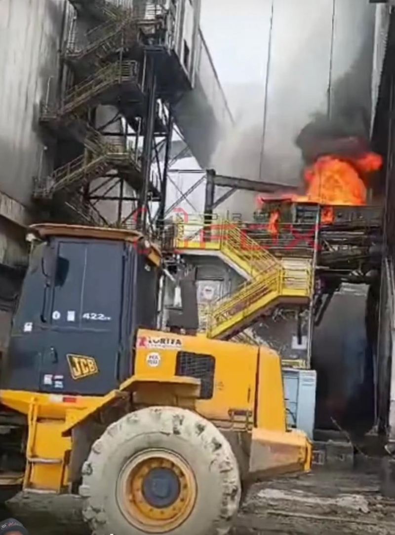 Incêndio no porto de Santos