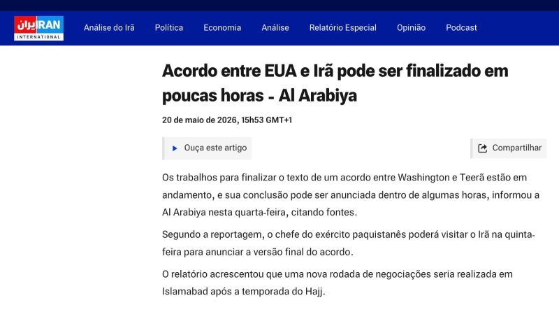Paquistão - Acordo EUA-Irã