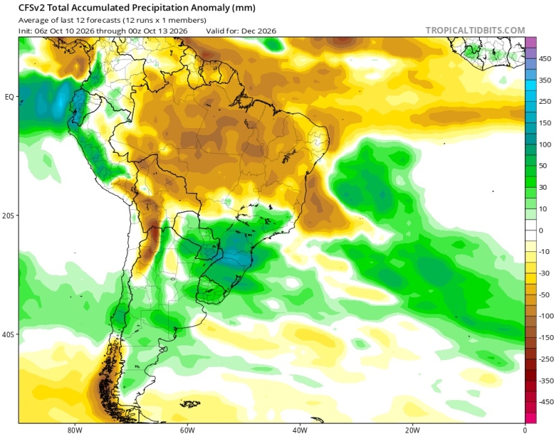Previsão de chuvas - Dezembro