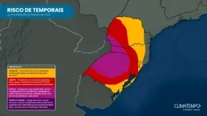 Temporais no Sul